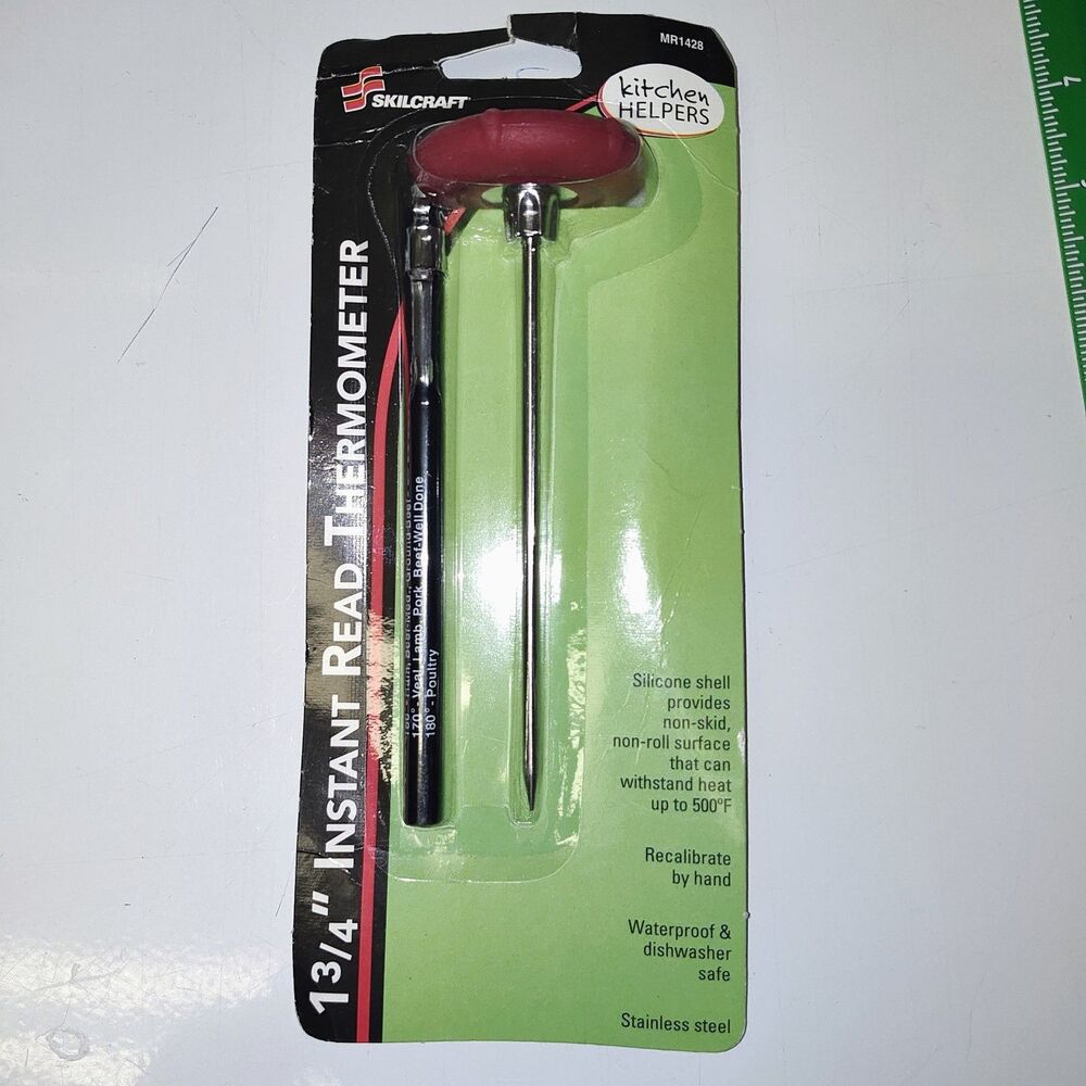 Instant Read Thermometer Large Dial, Dishwasher Save, Analog